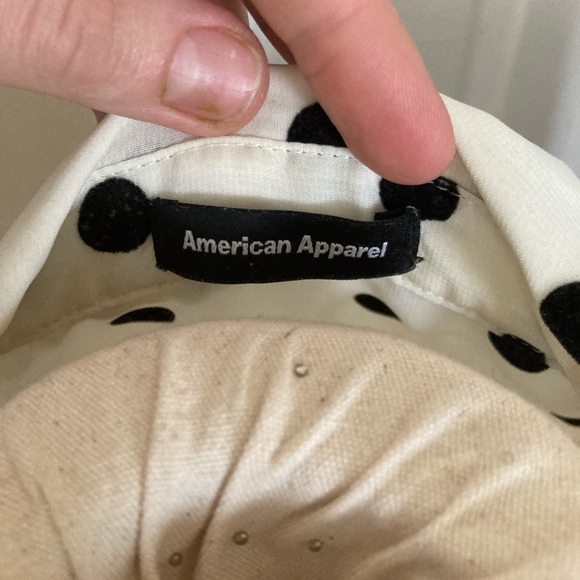 COPY - American apparel polka dot shirt - Picture 3 of 3